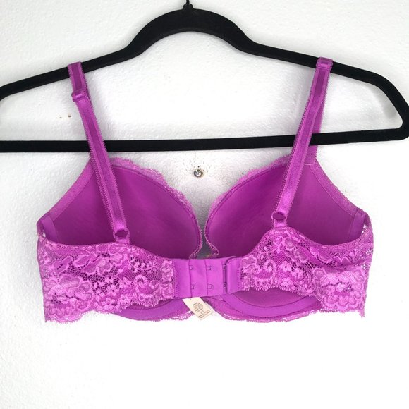 Victoria's Secret Dream Angels Purple Lacy Crystal / Lined Demi 34D Bra - Picture 5 of 5